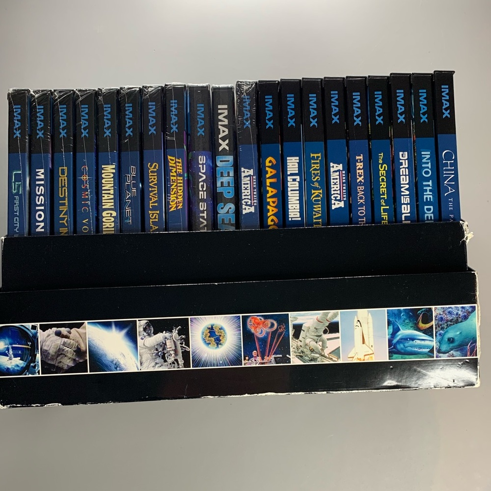 IMAX Movies Collection: 11 Sealed and 9 Open IMAX DVD collectible box set